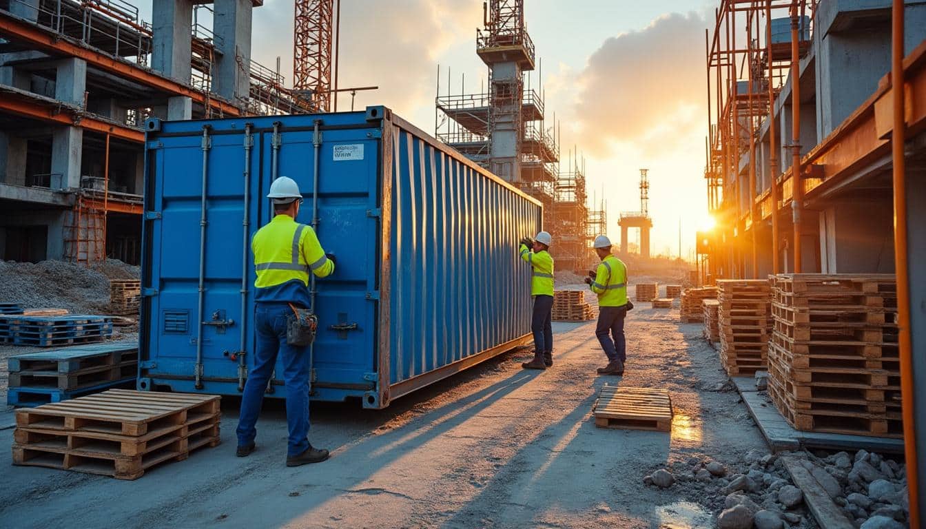 Illustration: Comprendre le rôle essentiel du conteneur sur un chantier