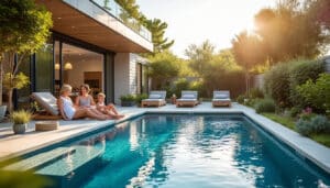 Piscine en acier : robustesse et design pour un jardin moderne