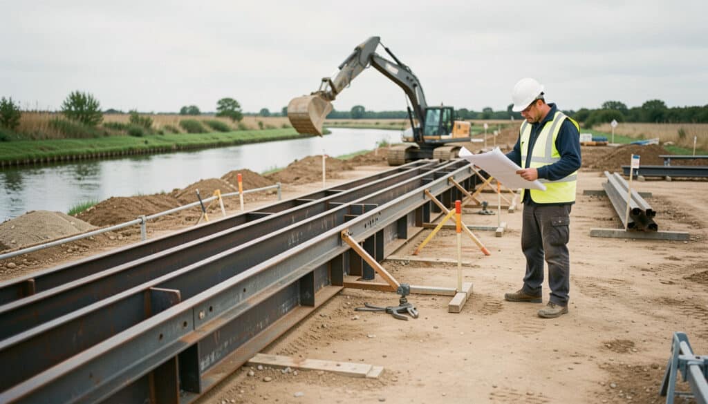 Rideau de palplanches : usages, pose et dimensionnement