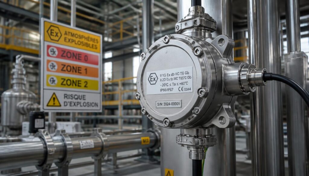 Matériel certifié ATEX : comprendre les zones et marquages