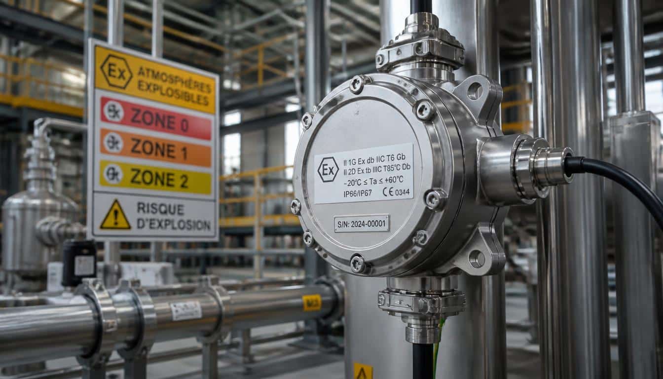 Matériel certifié ATEX : comprendre les zones et marquages